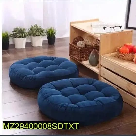 2pcs of round floor cushion