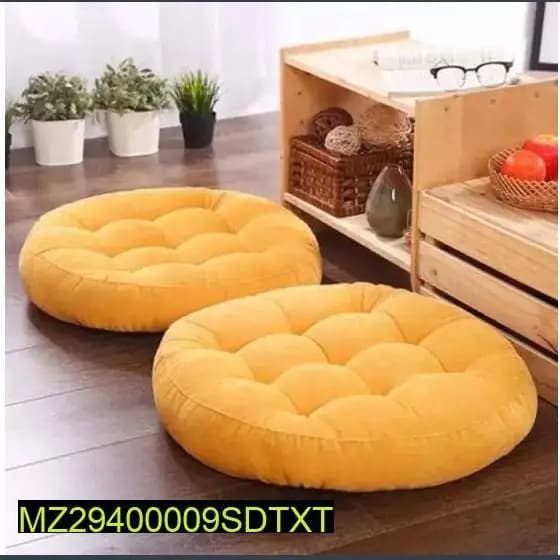 2pcs of round floor cushion
