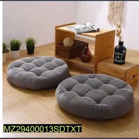 2pcs of round floor cushion